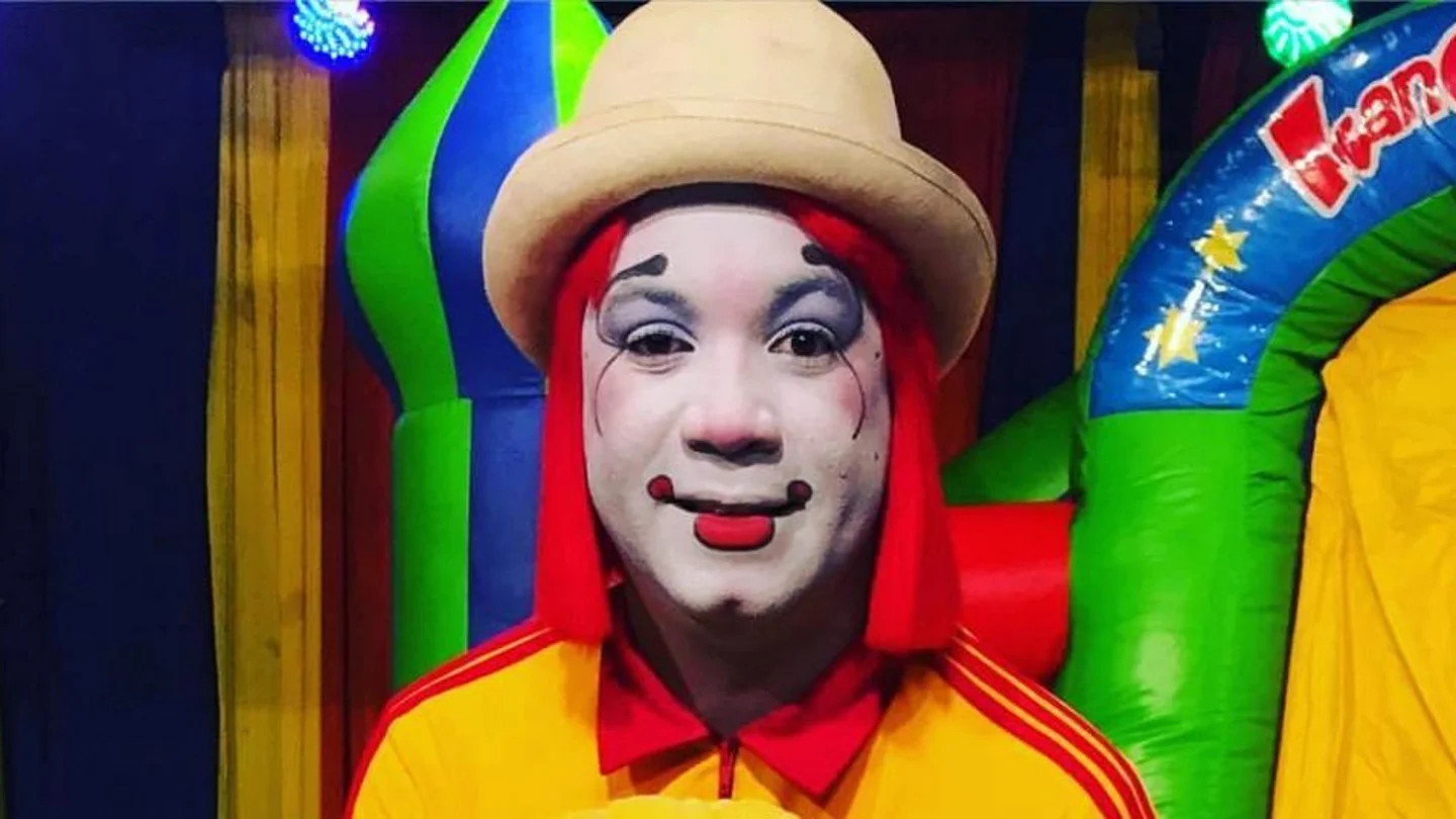 Kelvin Francisco Núñez Morel, disfrazado del payaso 'Kanqui' Kelvin Francisco Núñez Morel, disfrazado del payaso 'Kanqui'