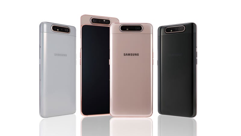 Samsung presenta el Galaxy A80 con una cámara giratoria que emerge y deja la pantalla libre de agujeros