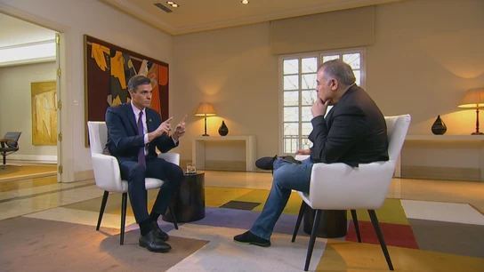 Entrevista a Pedro Sánchez en Moncloa Entrevista a Pedro Sánchez en Moncloa