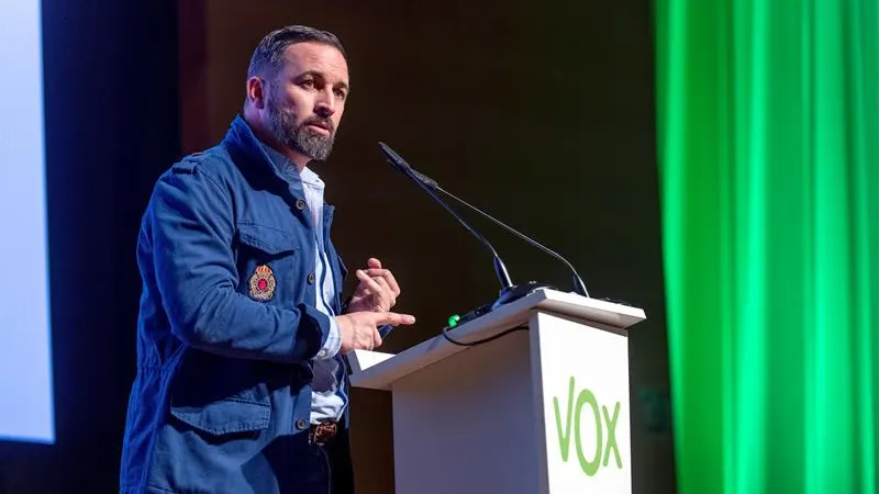 El presidente de Vox, Santiago Abascal