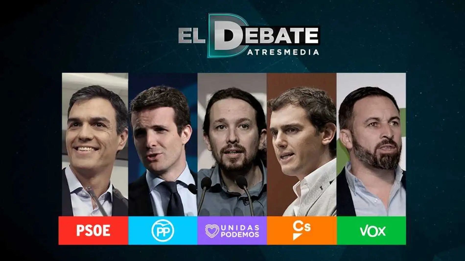 Los candidatos debaten en Atresmedia