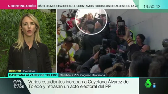 Cayetana Álvarez de Toledo: "Son niñatos totalitarios que pretenden secuestrar la universidad con su ideología reaccionaria" Cayetana Álvarez de Toledo: "Son niñatos totalitarios que pretenden secuestrar la universidad con su ideología reaccionaria"