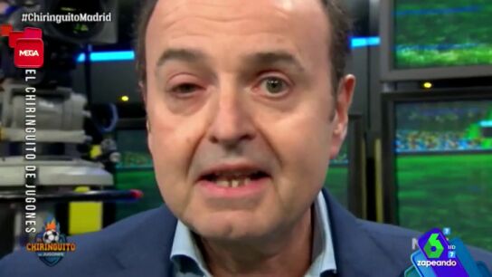 Un colaborador de 'El Chiringuito' sufre una extra&ntilde;a violencia tras la victoria del Bar&ccedil;a: "Tengo conjuntivitis por invisibilidad"