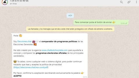 Chatbot de las elecciones