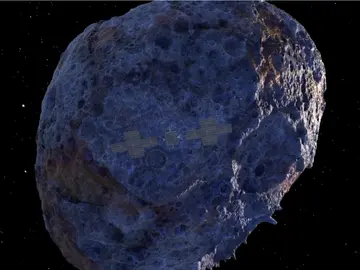 Recreación de Psyche, el mayor asteroide metálico del Sistema Sola Recreación de Psyche, el mayor asteroide metálico del Sistema Sola