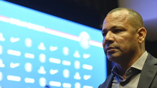 El padre de Neymar, durante un acto El padre de Neymar, durante un acto