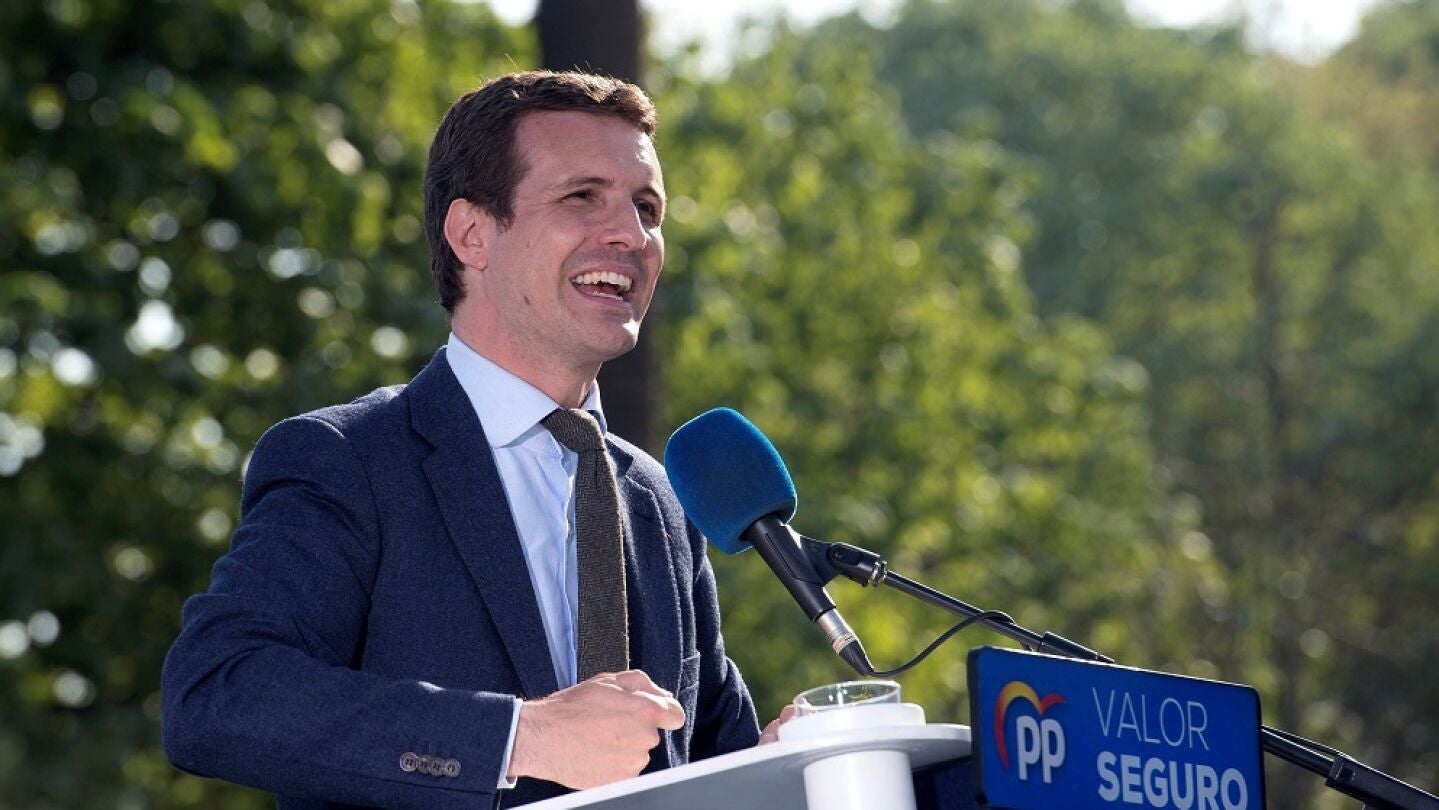 El presidente de PP, Pablo Casado