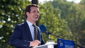 El presidente de PP, Pablo Casado