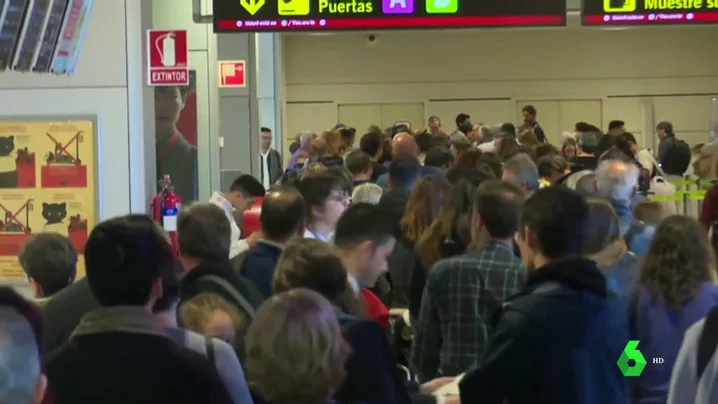 Huelga de trabajadores de Seguridad en el aeropuerto de Barajas