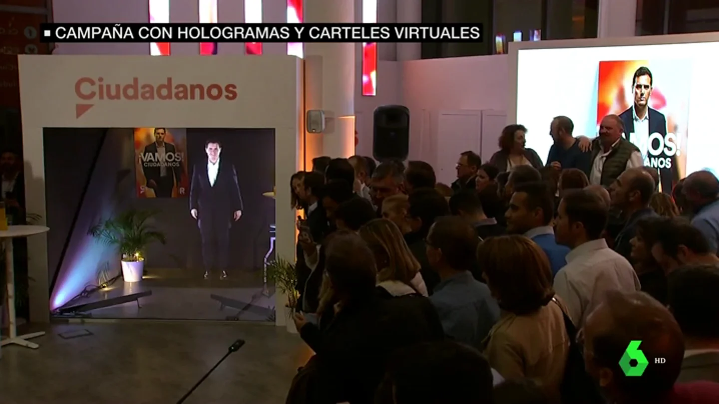 Hologramas, vídeos épicos y bailes: así vive cada partido el inicio de campaña Hologramas, vídeos épicos y bailes: así vive cada partido el inicio de campaña