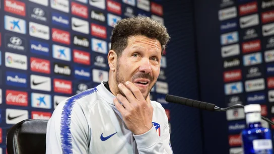 Simeone en rueda de prensa Simeone en rueda de prensa