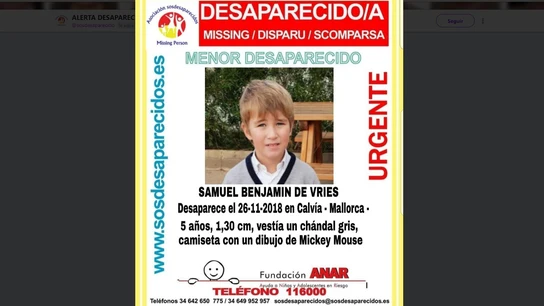 Samuel Benjamin de Vries, desaparecido Samuel Benjamin de Vries, desaparecido