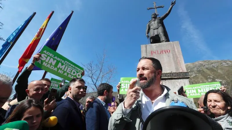 El líder de Vox, Santiago Abascal