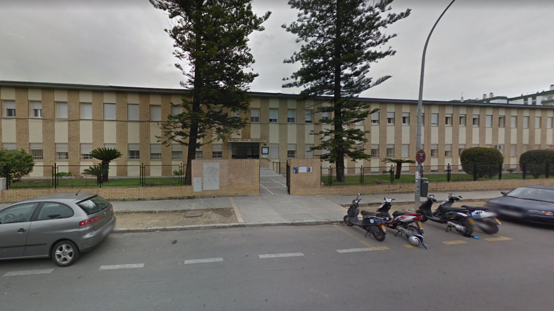 Vista del Colegio concertado María Auxiliadora, en Jerez de la Frontera, Cádiz.