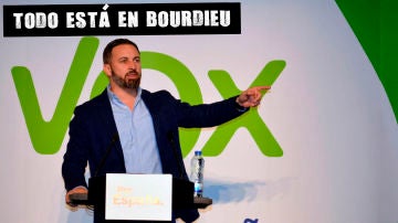 Santiago Abascal en un acto de Vox