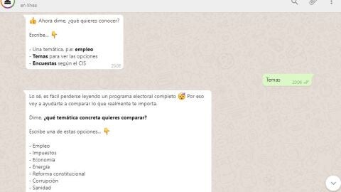 Listado de temas