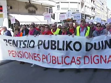 Manifestación de pensionistas en Bilbao Manifestación de pensionistas en Bilbao