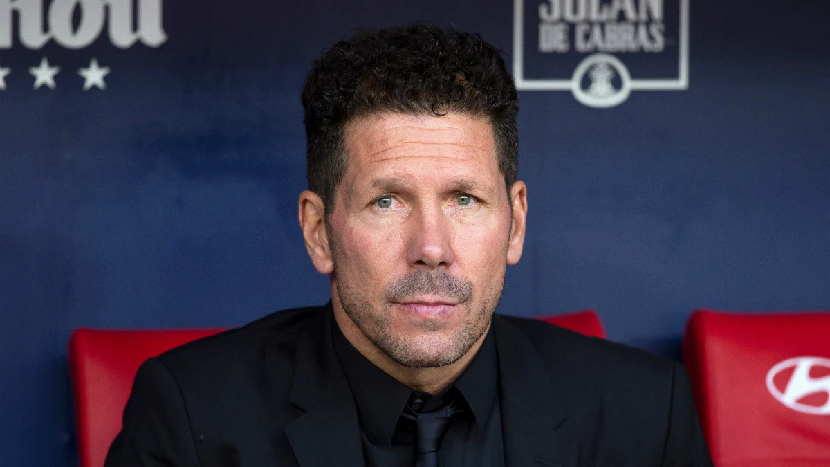 Simeone, en el banquillo