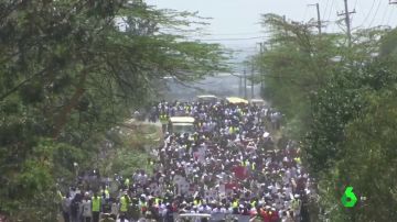Manifestación en Nairobi