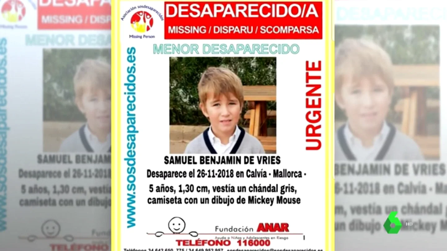Cartel de búsqueda de Samuel Benjamin de Vries Cartel de búsqueda de Samuel Benjamin de Vries