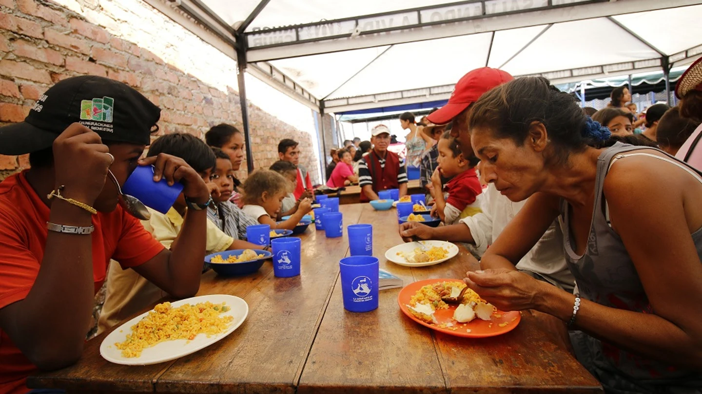 En la imagen, un albergue donde se atiende a ciudadanos venezolanos, en la ciudad de Cúcuta (Colombia) En la imagen, un albergue donde se atiende a ciudadanos venezolanos, en la ciudad de Cúcuta (Colombia)