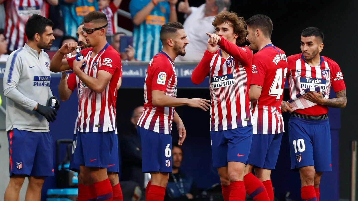 Griezmann celebra su gol contra el Celta Griezmann celebra su gol contra el Celta