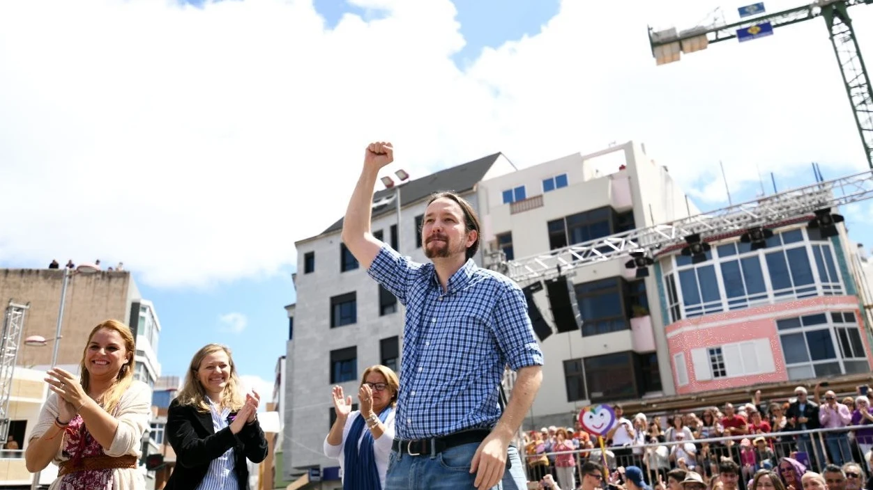 Pablo Iglesias en un acto de Podemos