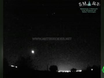 Un meteorito atraviesa el cielo de Cáceres y Ávila Un meteorito atraviesa el cielo de Cáceres y Ávila