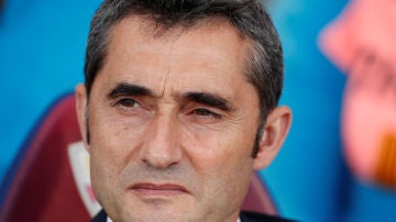 Ernesto Valverde, durante el partido contra el Huesca