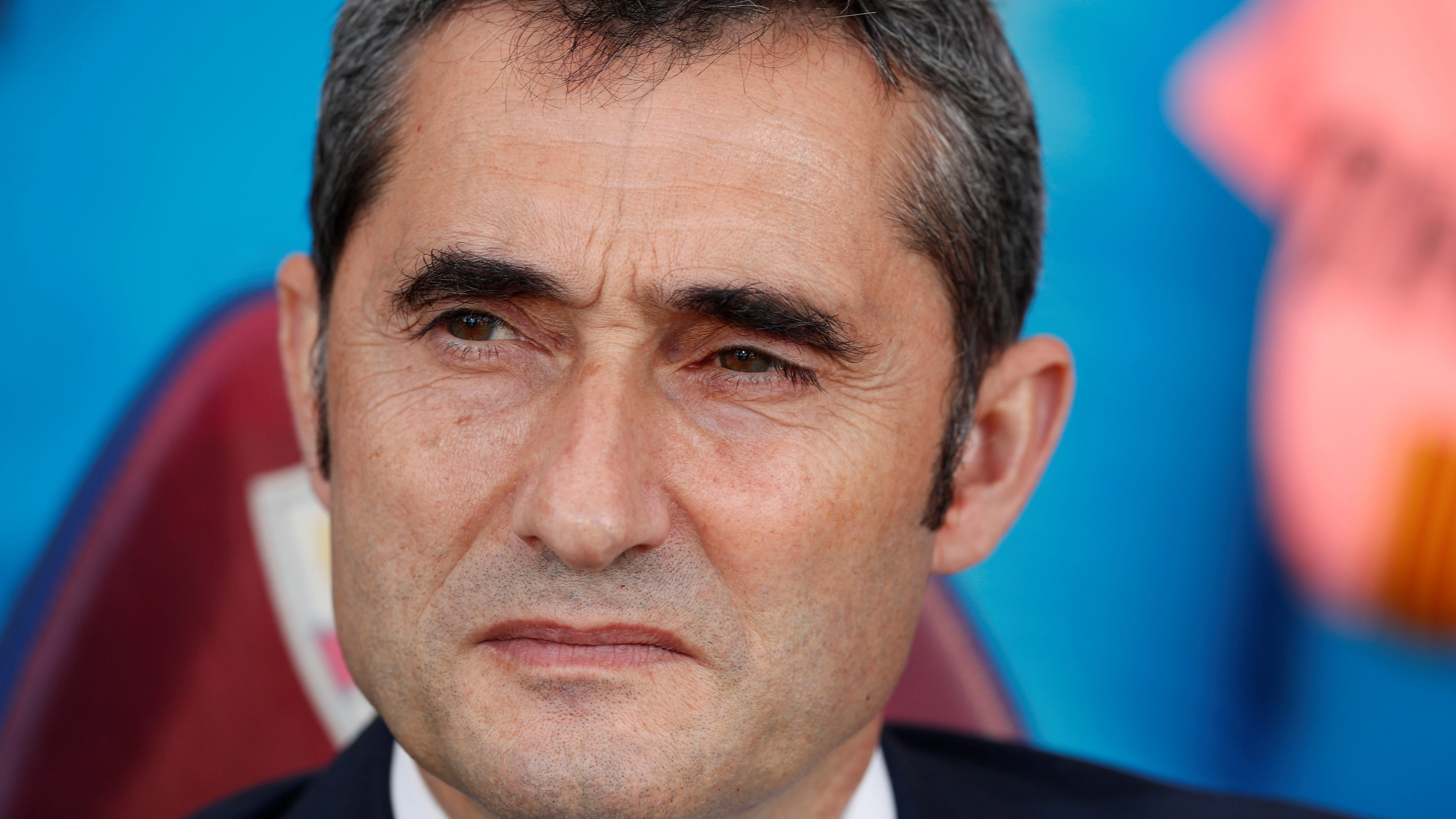 Ernesto Valverde, durante el partido contra el Huesca