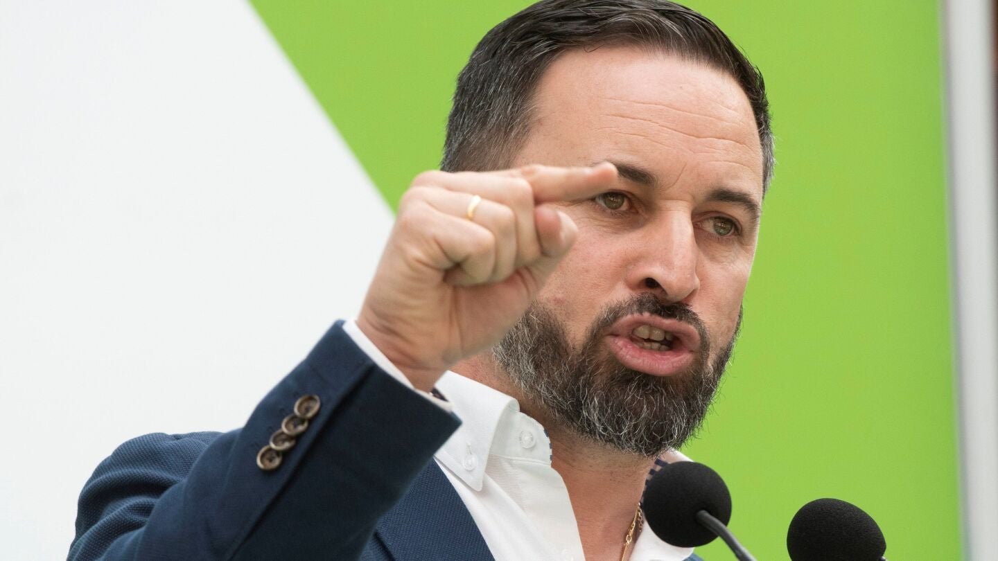  El candidato a la presidencia del Gobierno de Vox, Santiago Abascal
