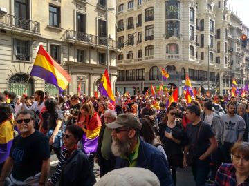 Manifestación a favor de la República en Madrid Manifestación a favor de la República en Madrid
