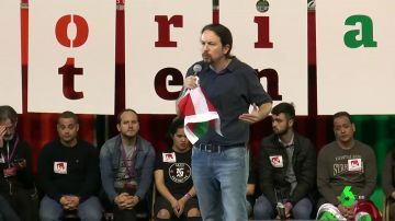 Pablo Iglesias en un acto de Podemos