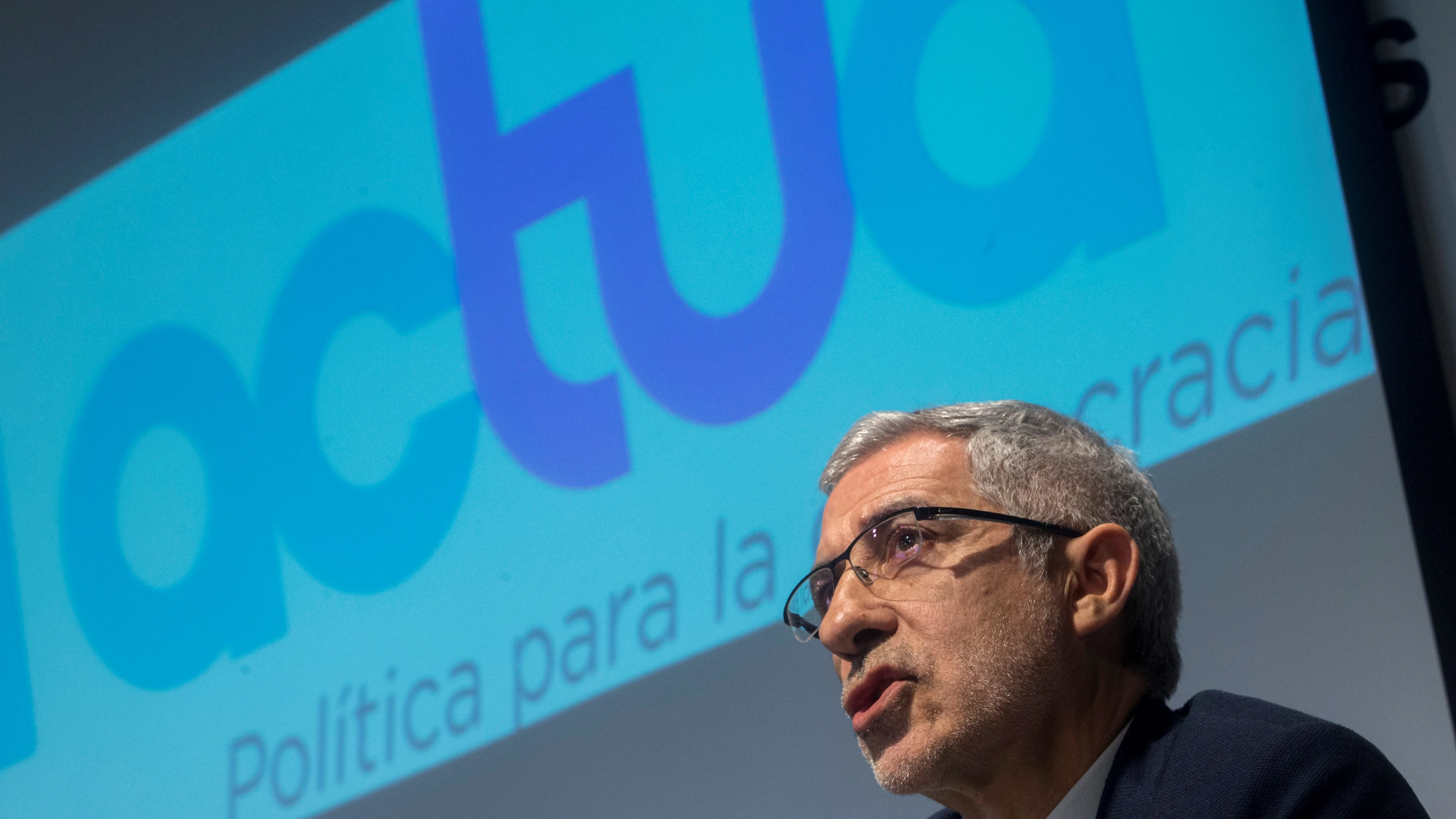 Gaspar Llamazares en la presentación de la formación política Actúa.