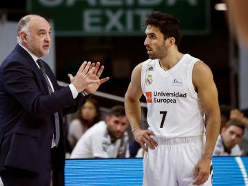 Pablo Laso, con Campazzo Pablo Laso, con Campazzo