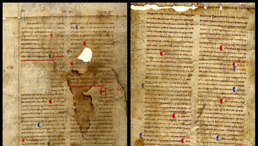 Descubren un manuscrito del siglo XIII sobre la vida de los santos Tomás, Marcos y Andrés en Ourense