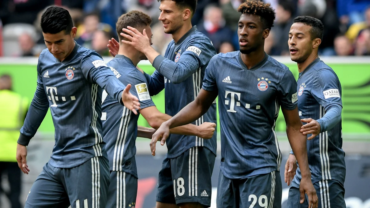 El Bayern celebra un gol