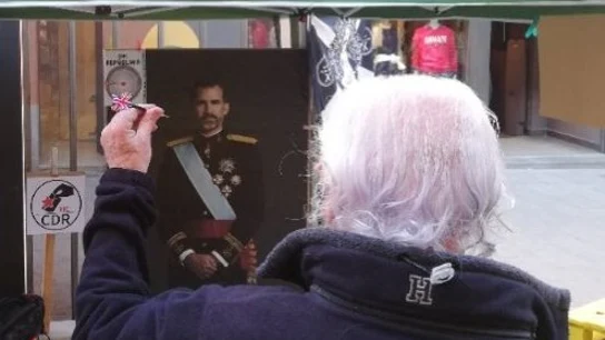 Imagen del puesto de lanzamiento de dardos de los CDR en Vic. Imagen del puesto de lanzamiento de dardos de los CDR en Vic.