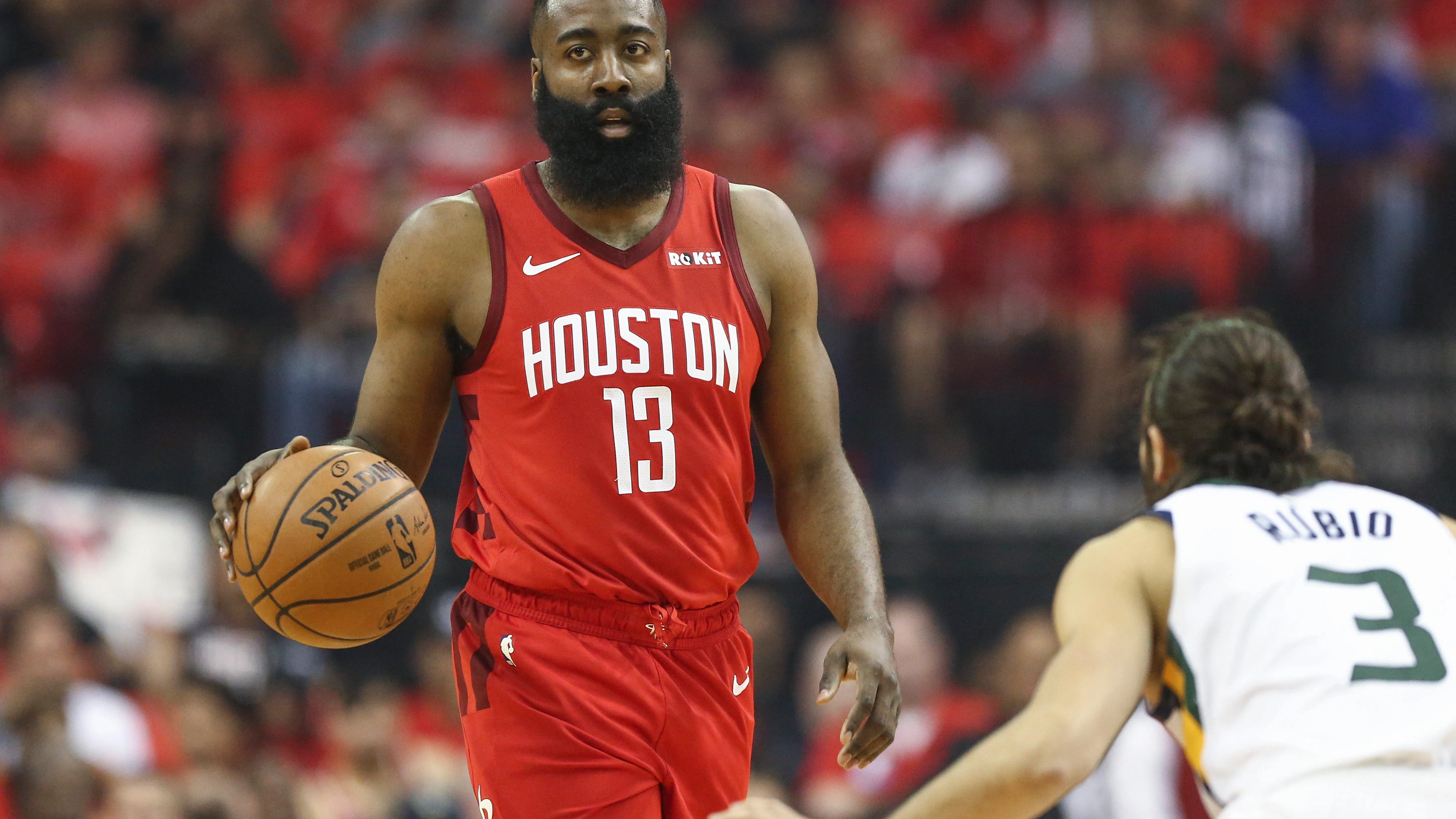 James Harden y Ricky Rubio