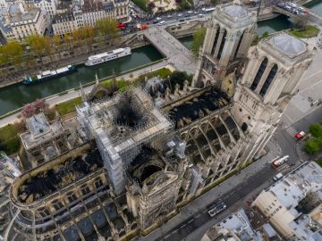 Imagen de Notre-Dame tras el incendio