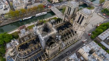 Imagen de Notre-Dame tras el incendio
