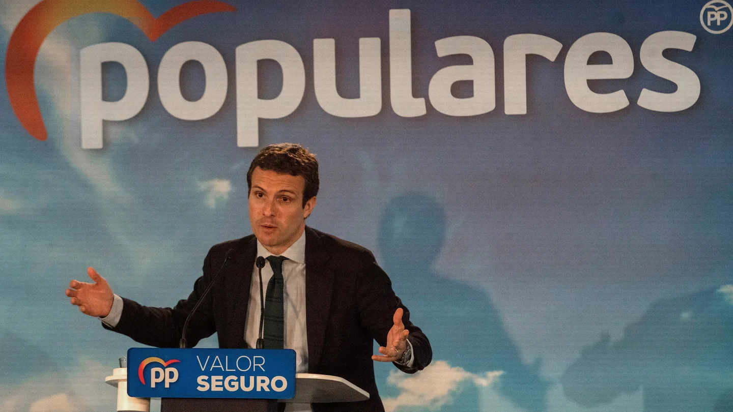 El presidente del PP, Pablo Casado El presidente del PP, Pablo Casado