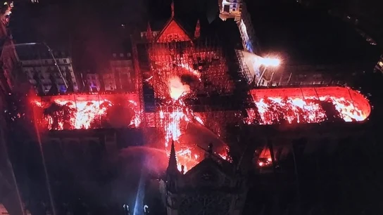 El incendio de Notre-Dame, a vista de dron El incendio de Notre-Dame, a vista de dron