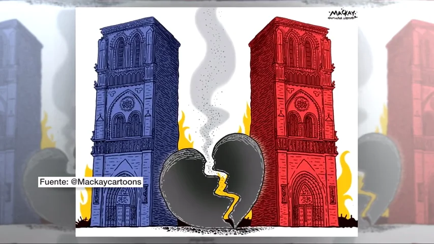 Así vio el mundo el incendio de Notre-Dame a través de los homenajes dedicados a la catedral