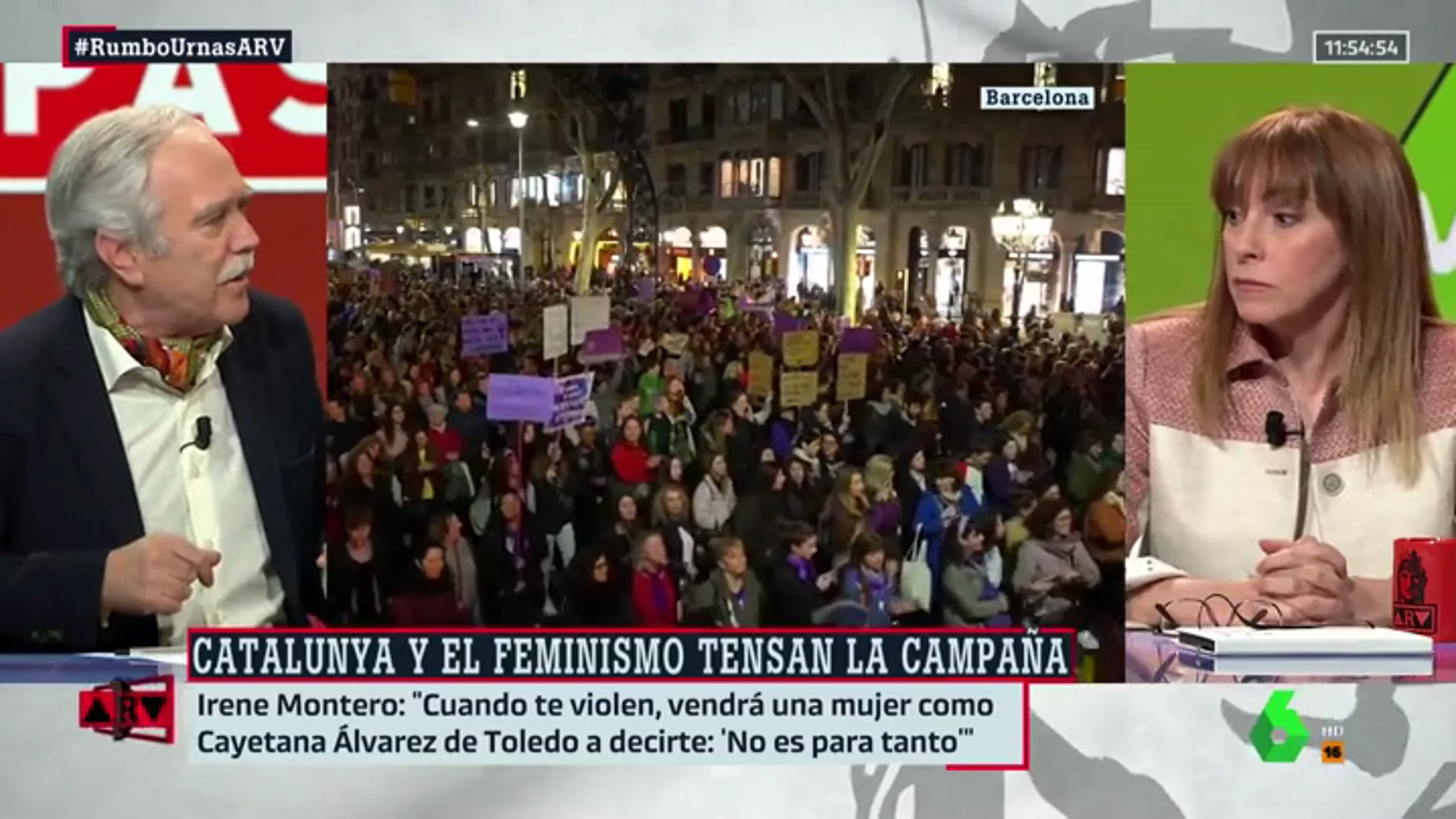 Tensión en el plató de ARV por las declaraciones de Álvarez de Toledo sobre el consentimiento expreso en las relaciones