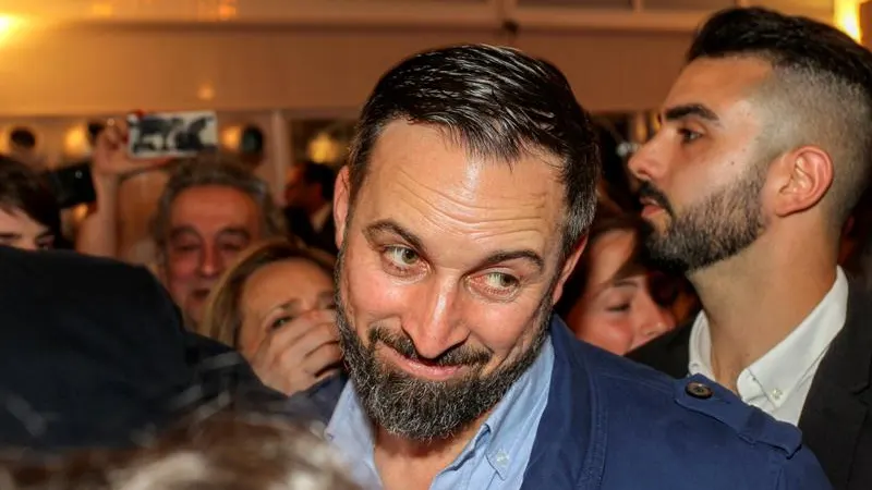 El líder de Vox, Santiago Abascal