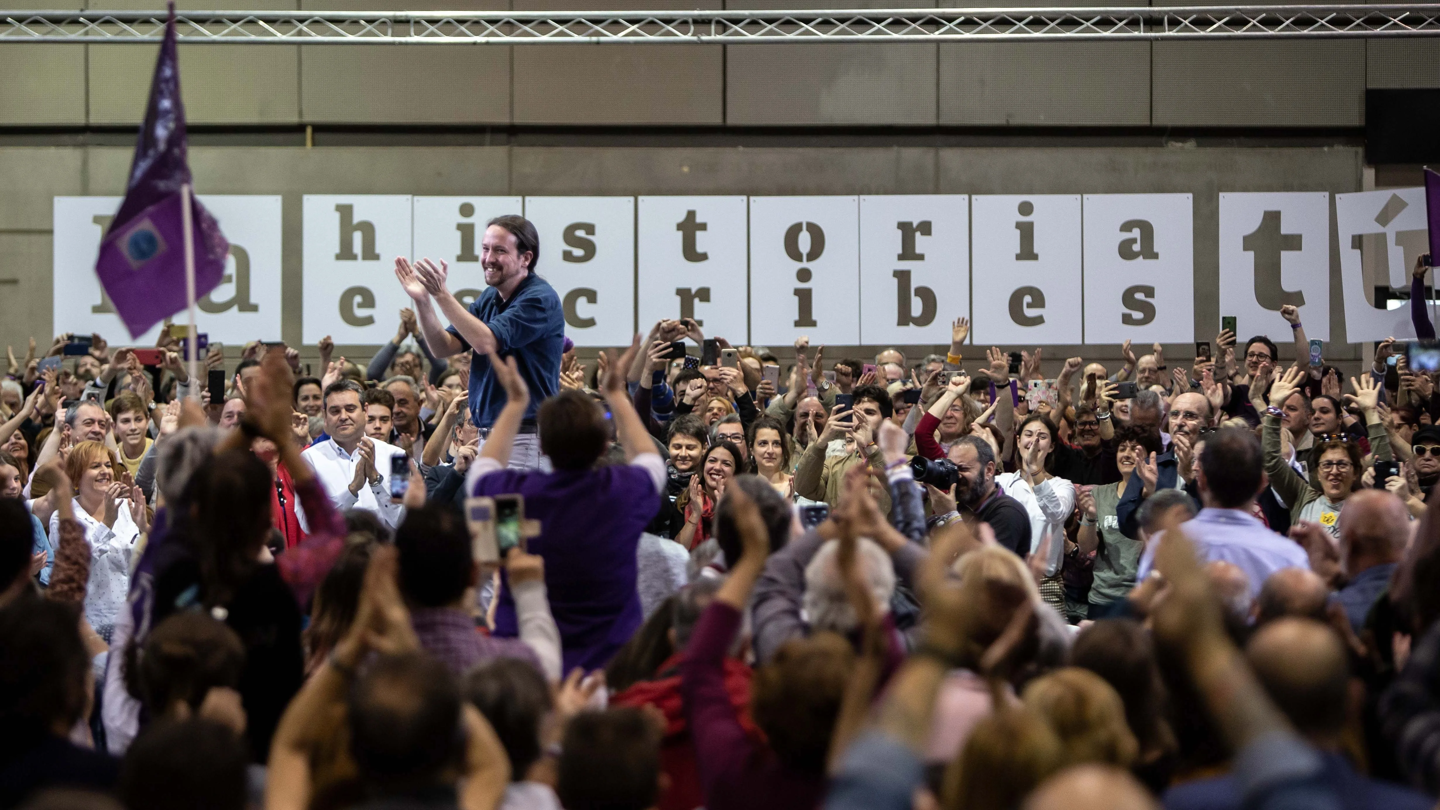 El líder de Podemos, Pablo Iglesias