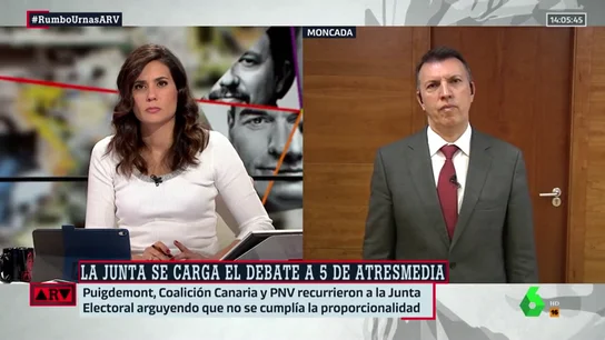 Joaquim Bosch analiza la decisión de la Junta Electoral sobre el debate de Atresmedia: "Interfiere en la libertad de Información" Joaquim Bosch analiza la decisión de la Junta Electoral sobre el debate de Atresmedia: "Interfiere en la libertad de Información"