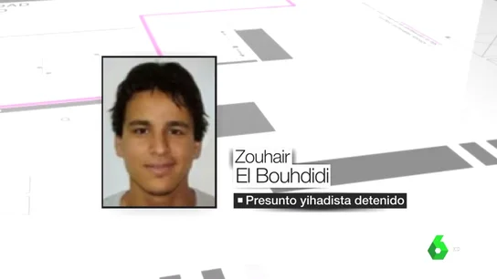 El yihadista detenido, Zouhair El Bouhdidi. Zouhair El Bouhdidi