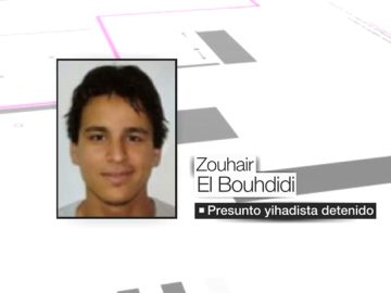 El yihadista detenido, Zouhair El Bouhdidi. El yihadista detenido, Zouhair El Bouhdidi.